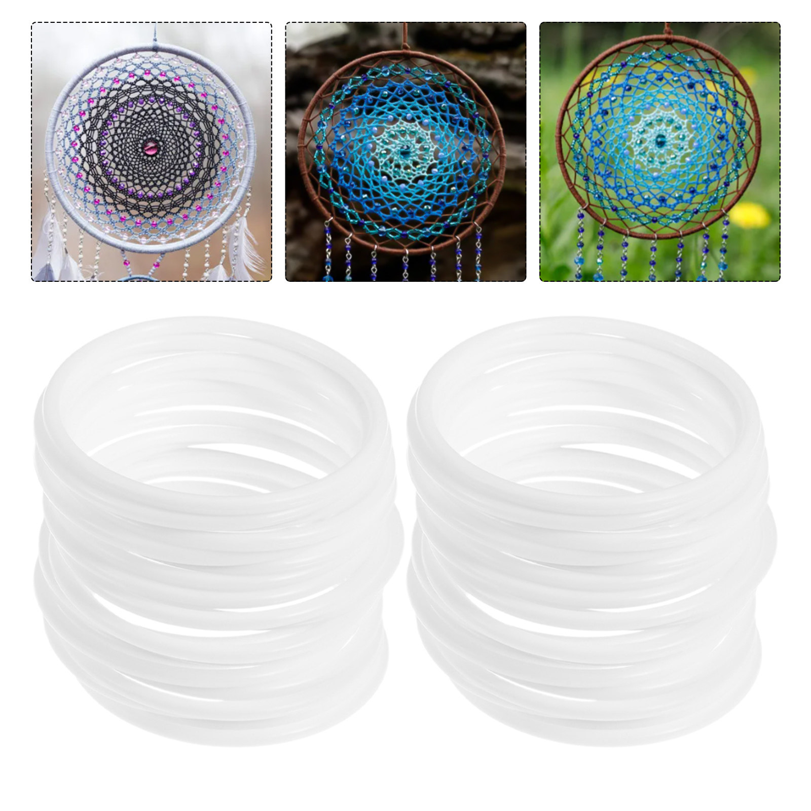 Embroidery Hooping - 30 قطعة من حلقات البلاستيك للزينة
