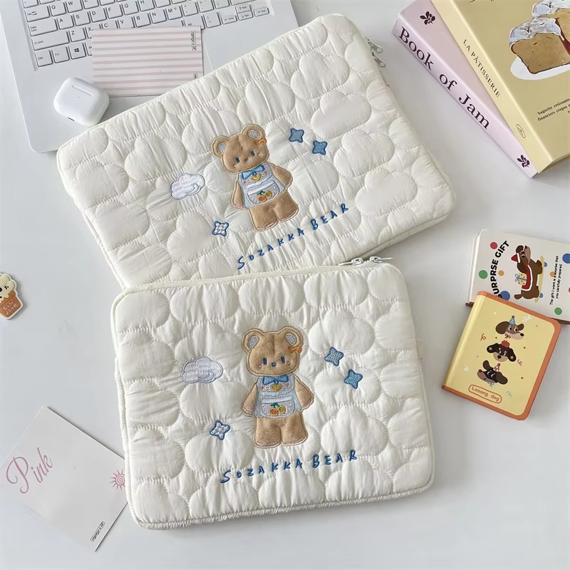 Embroidery Journal Book - لينة سحابة الكرتون التطريز حقيبة كمبيوتر