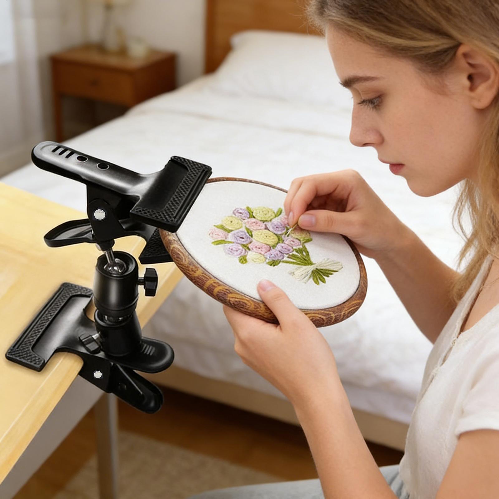 Embroidery Hooping - حامل تطريز متين قابل للتعديل ومحمول
