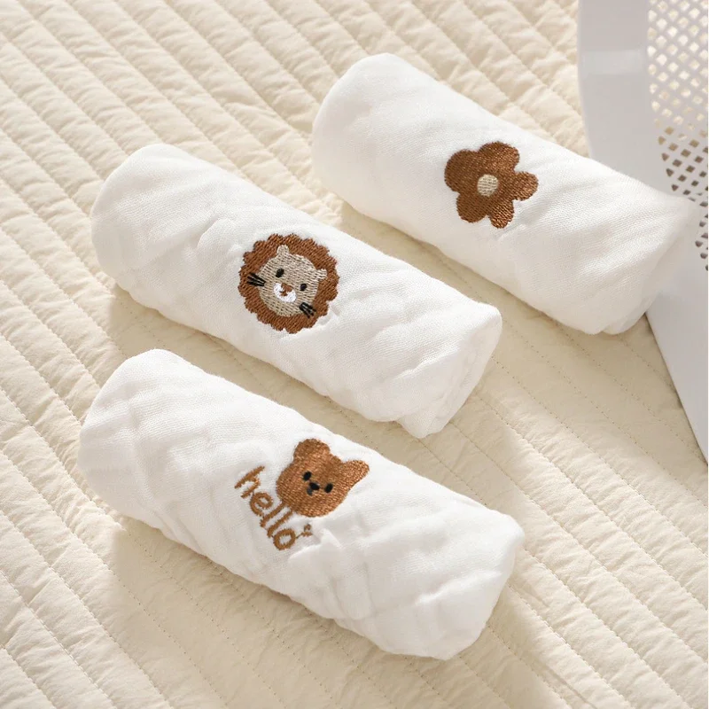 Embroidery Towel - مناشف لعاب الأطفال 6 طبقات من