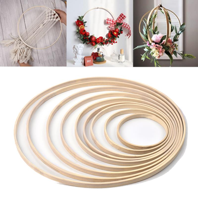 Embroidery Hooping - 1/5 قطعة 8-33 سنتيمتر خشبية Catcher