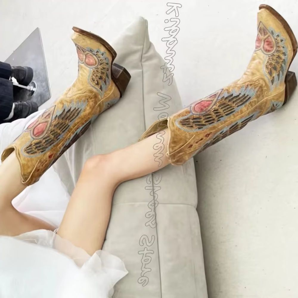 المطرزة كاوبوي الأحذية الغربية - مراجعة Embroidery On Leather وسعره