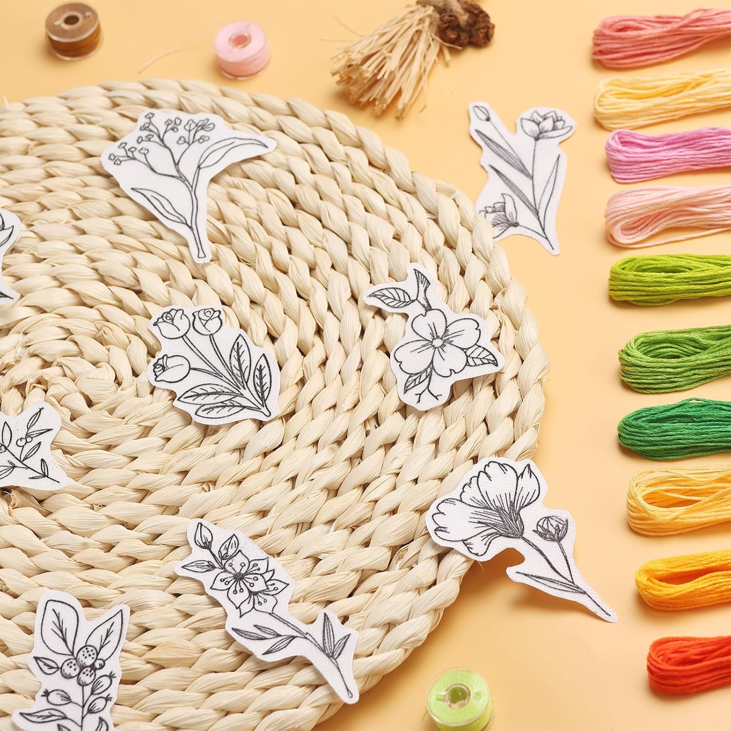 50 قطعة من مثبتات التطريز القا - مراجعة Embroidery Web وسعره