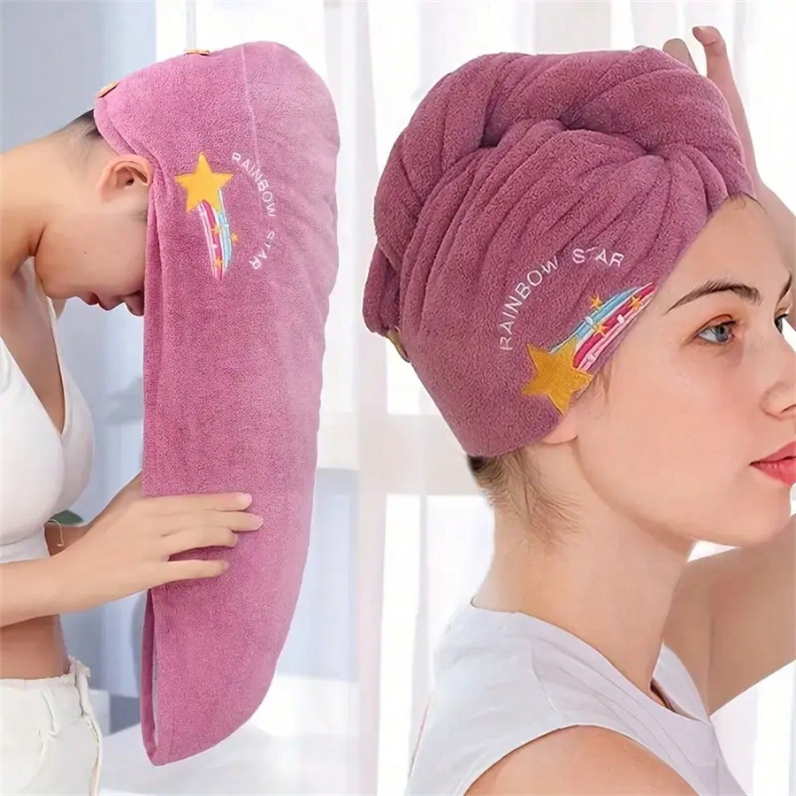 منشفة شعر سريعة الجفاف من الصو - مراجعة Embroidery Towel وسعره