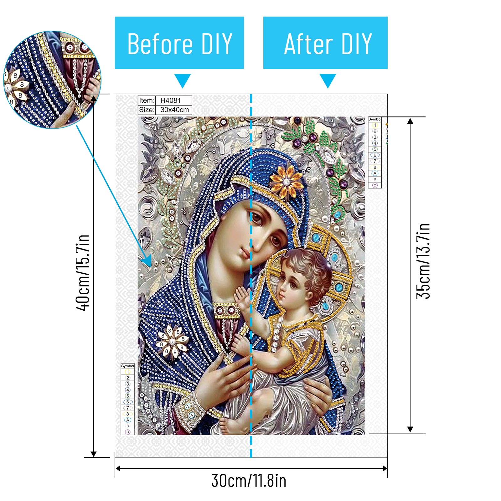 مجموعة رسم فنية ماسية ذات شكل  - مراجعة Embroidery Icon وسعره