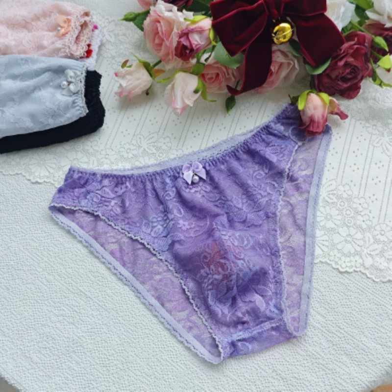 سراويل داخلية رجالية شفافة ومث - مراجعة Embroidery Underwear وسعره