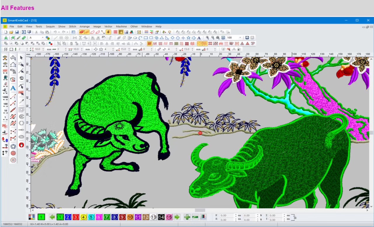 برنامج ترقيم الأشكال الرقمية ل - مراجعة Embroidery Vector وسعره