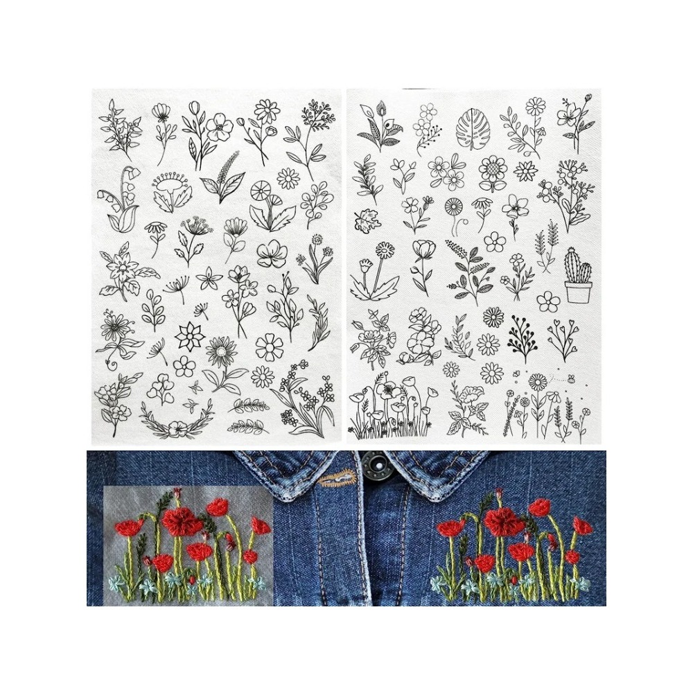 5 أوراق A4 قابلة للطباعة حسب ا - مراجعة Embroidery Web وسعره