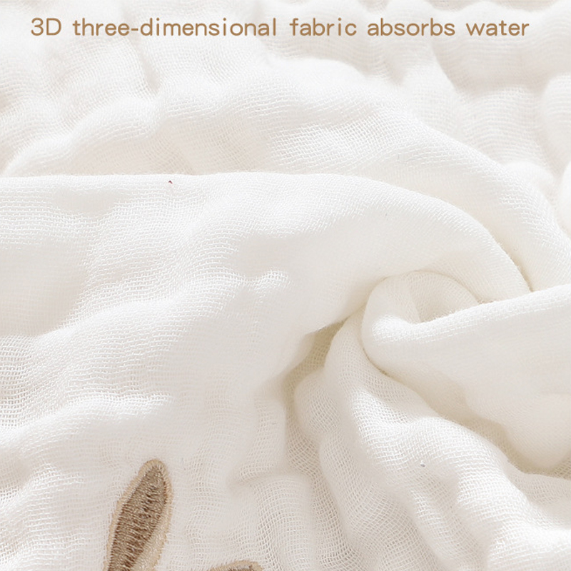 مناشف لعاب الأطفال 6 طبقات من  - مراجعة Embroidery Towel وسعره