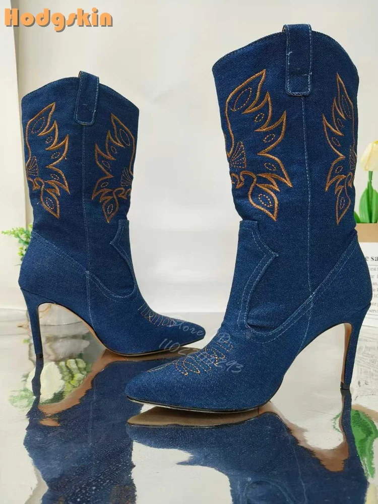 التطريز أحذية عالية الكعب أشار - مراجعة Embroidery On Leather وسعره