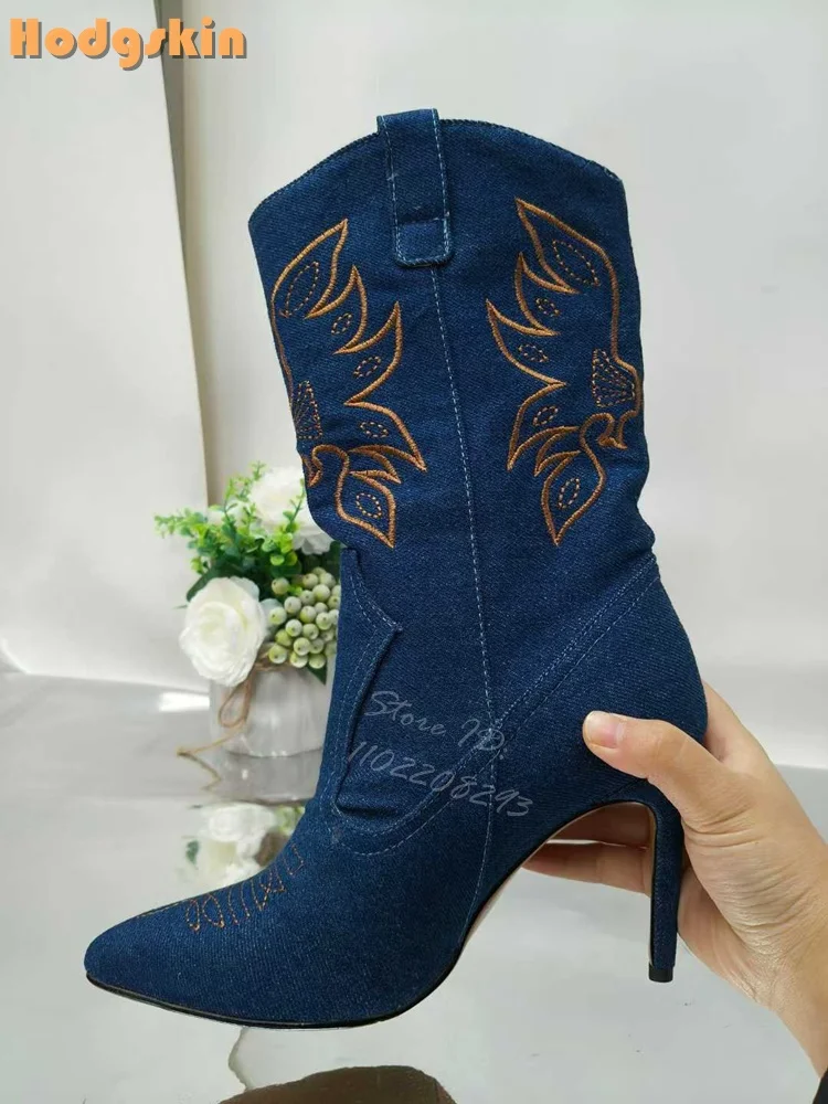 التطريز أحذية عالية الكعب أشار - مراجعة Embroidery On Leather وسعره