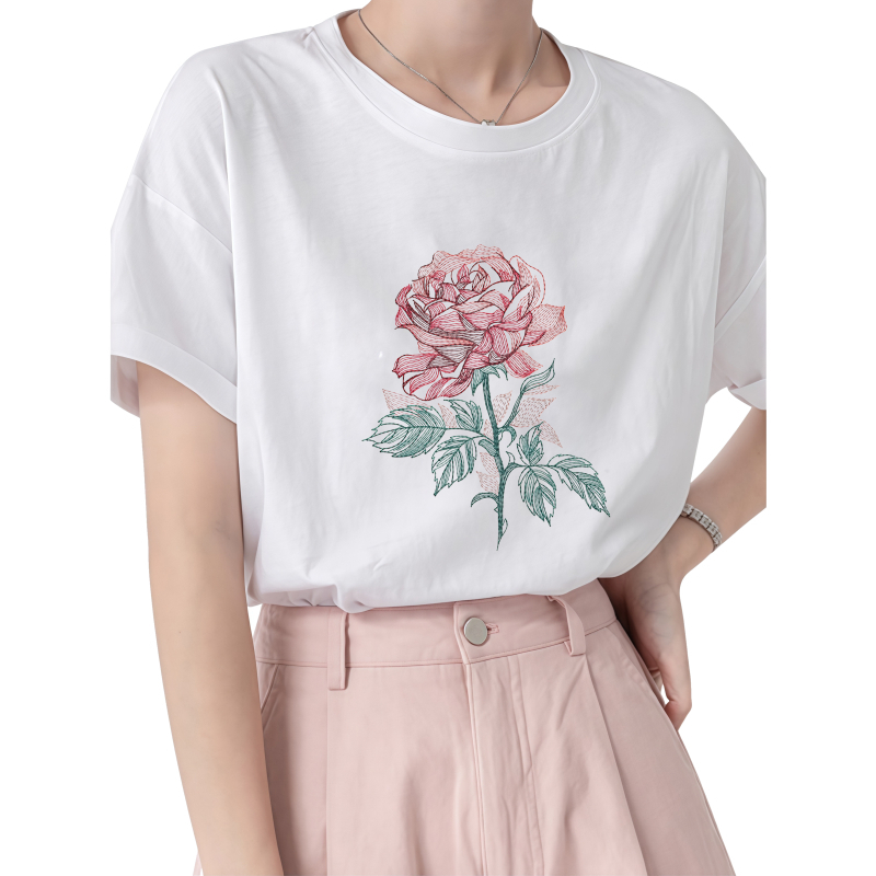 22 سنتيمتر روز نقل الحرارة الط - مراجعة Embroidery Effect Canva وسعره