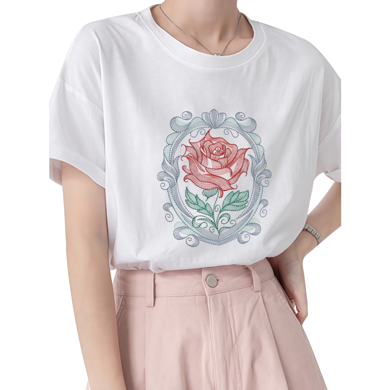 22 سنتيمتر روز نقل الحرارة الط - مراجعة Embroidery Effect Canva وسعره