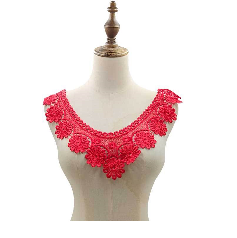 ياقة دانتيل قابلة للذوبان في ا - مراجعة Embroidery Web وسعره