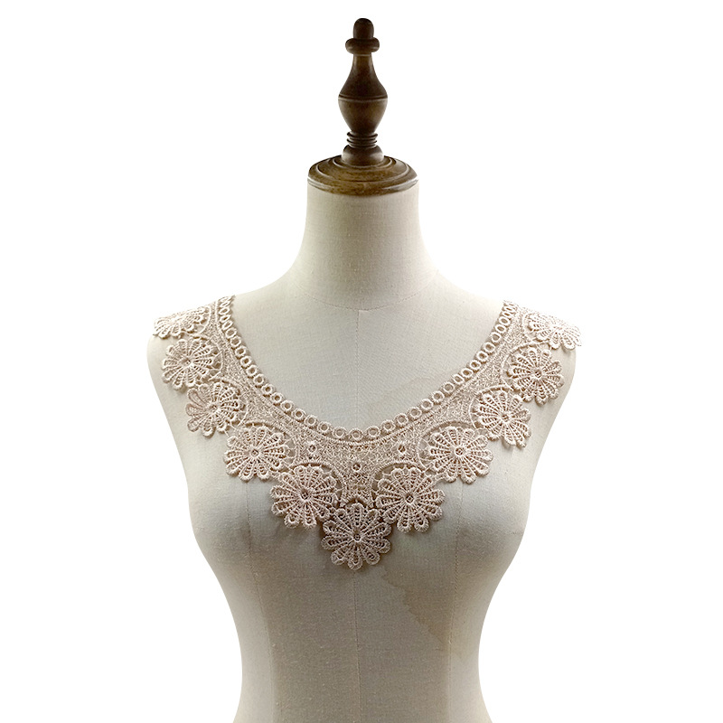 ياقة دانتيل قابلة للذوبان في ا - مراجعة Embroidery Web وسعره