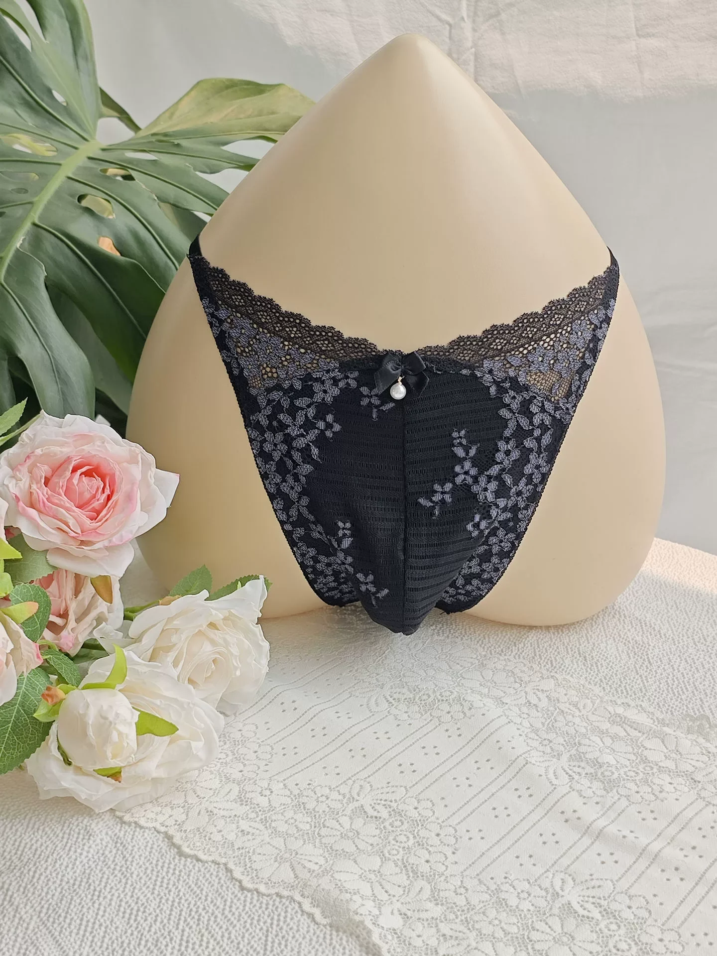 سروال داخلي رجالي أسود من الدا - مراجعة Embroidery Underwear وسعره