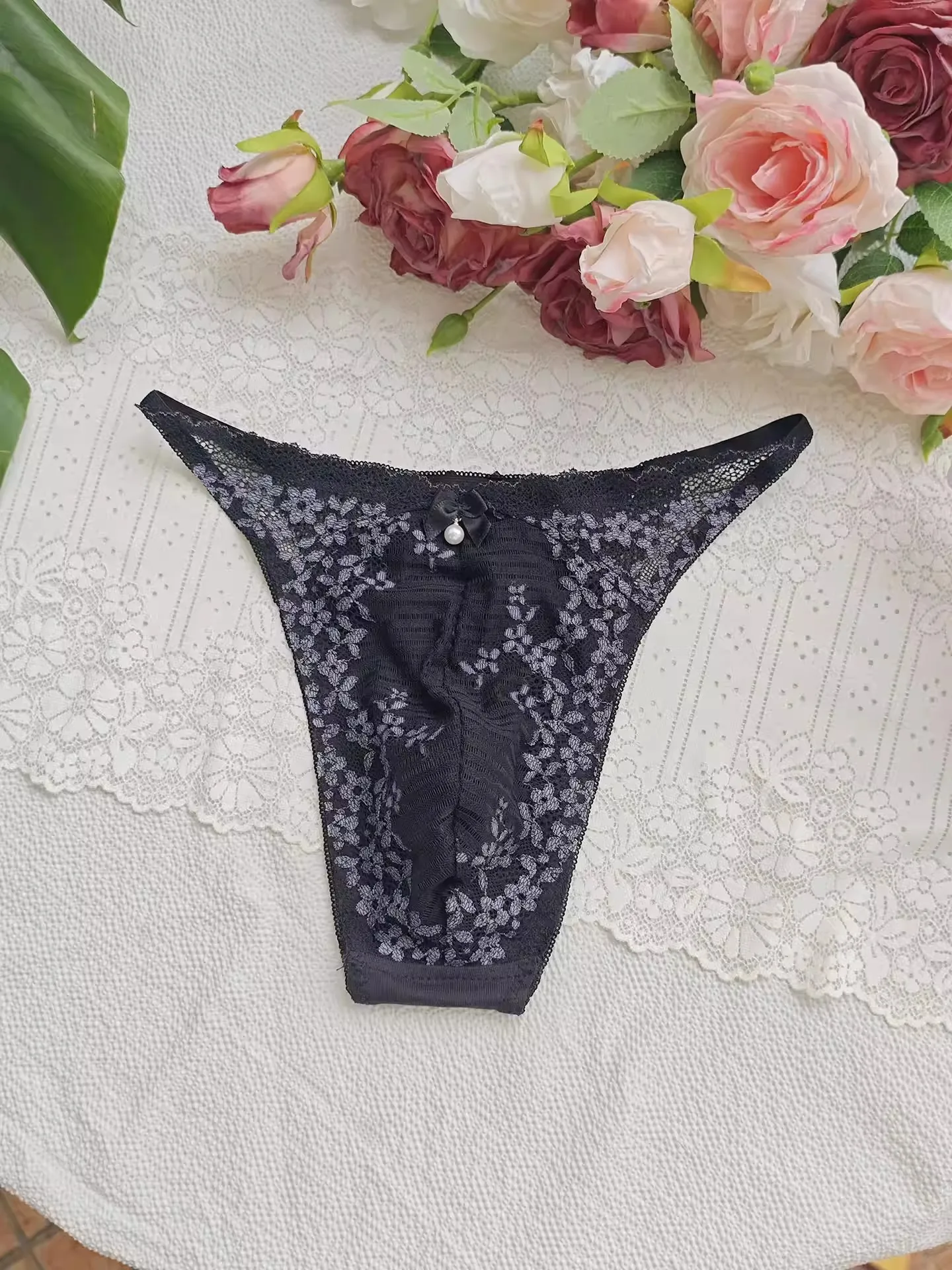 سروال داخلي رجالي أسود من الدا - مراجعة Embroidery Underwear وسعره