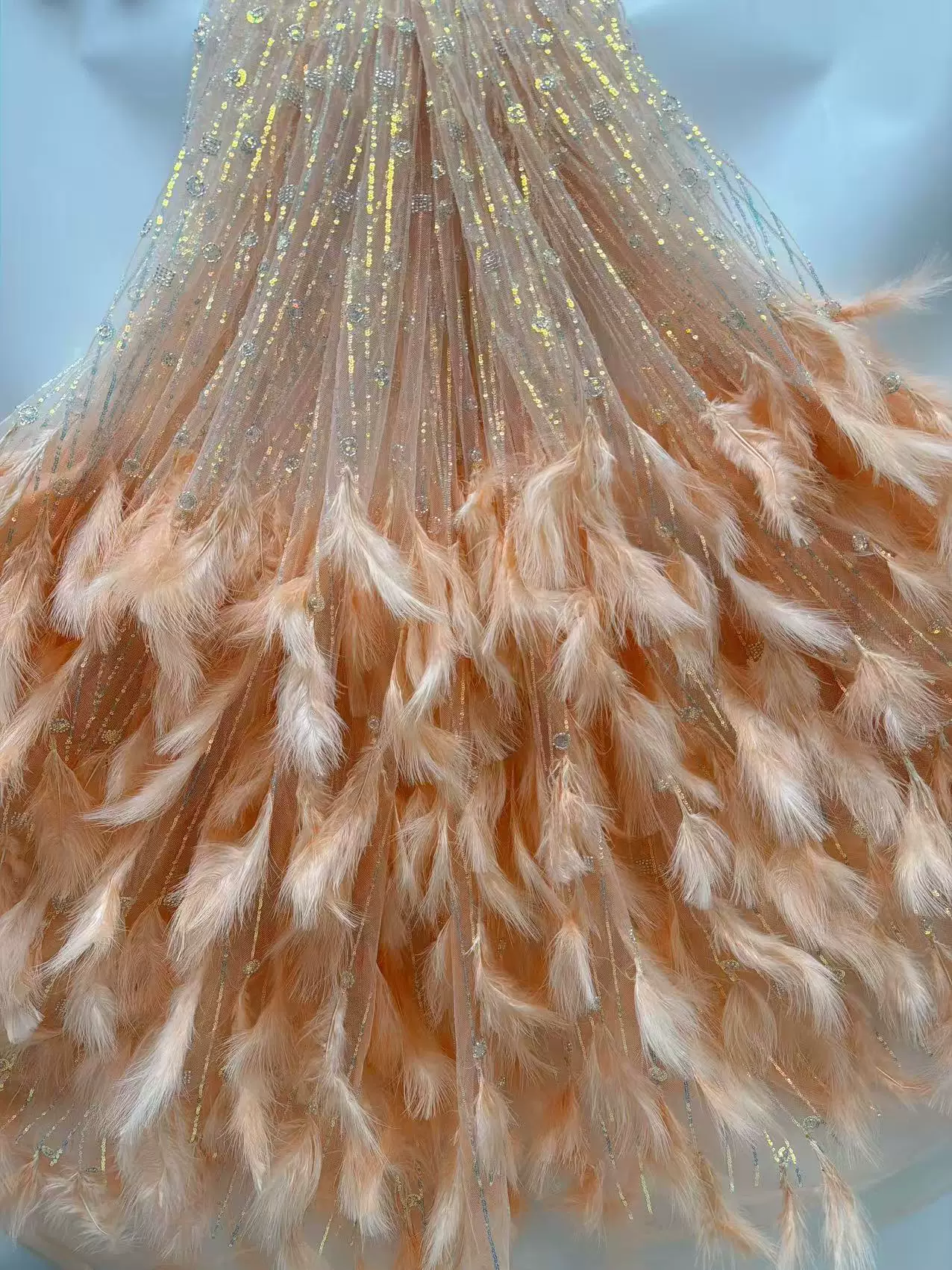 قماش دانتيل مطرز بالترتر والخر - مراجعة Embroidery Beads وسعره