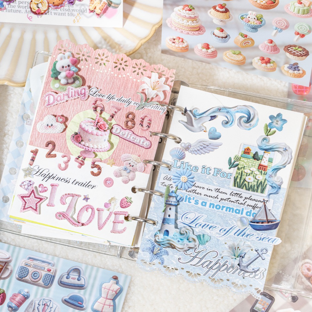 ملصقات ثلاثية الأبعاد بتصميم ح - مراجعة Embroidery Journal Book وسعره