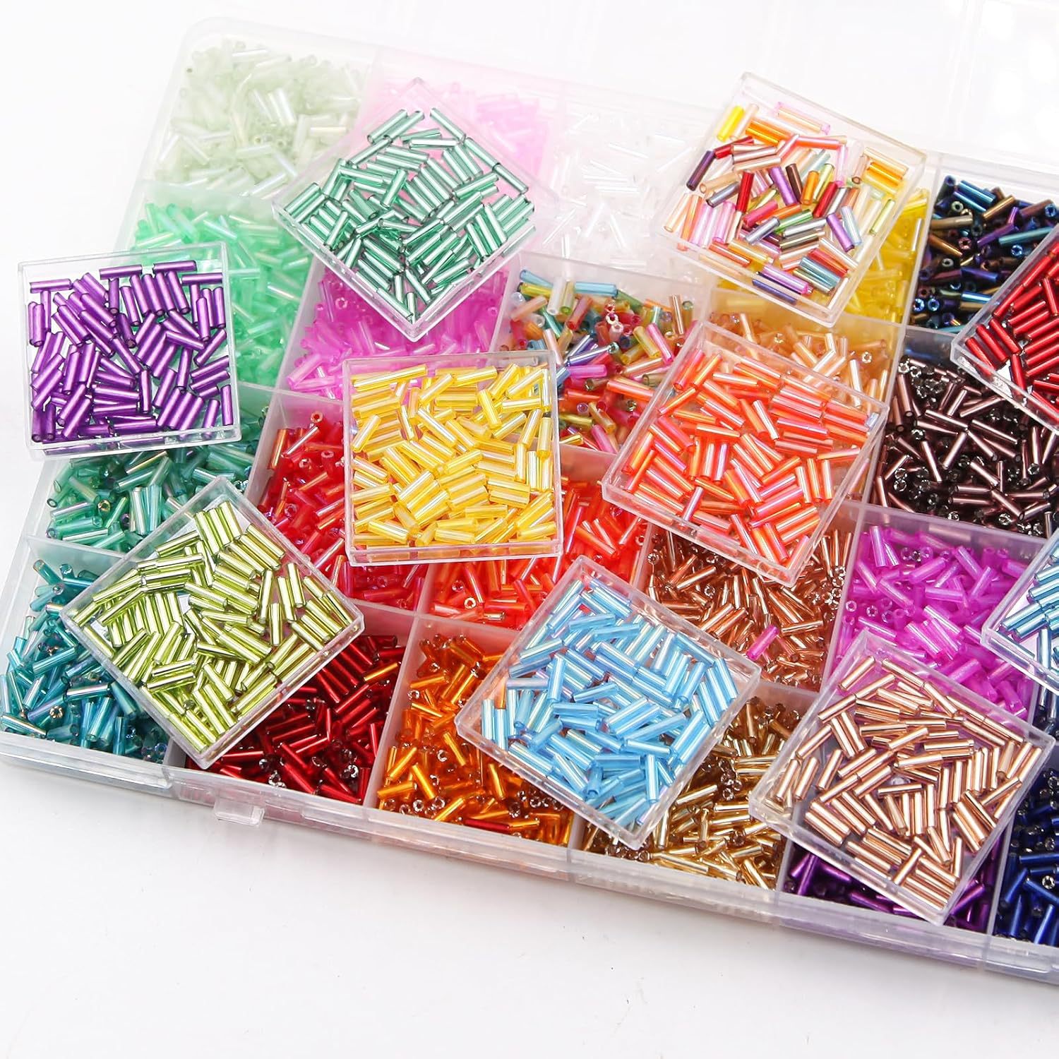 حوالي 6720 قطعة/صندوق من الخرز - مراجعة Embroidery Beads وسعره