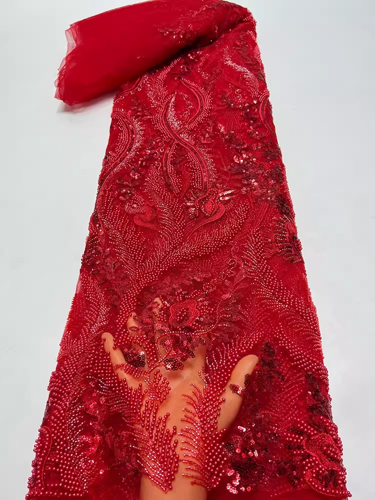 1 ياردة نسيج شاش عالي الجودة ل - مراجعة Embroidery Beads وسعره