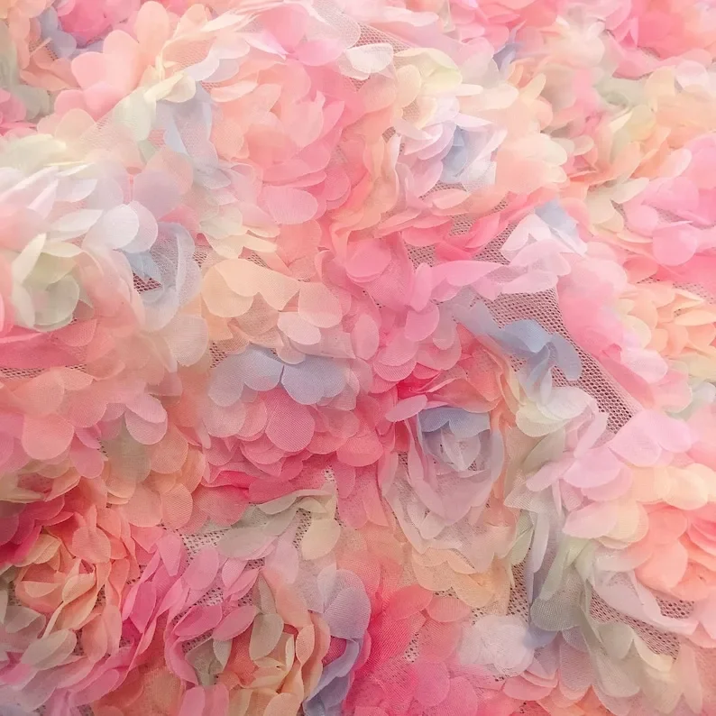 ثلاثية الأبعاد الشيفون زهرة ال - مراجعة Embroidery Roses وسعره