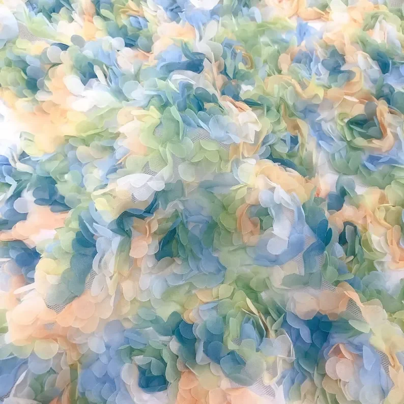 ثلاثية الأبعاد الشيفون زهرة ال - مراجعة Embroidery Roses وسعره