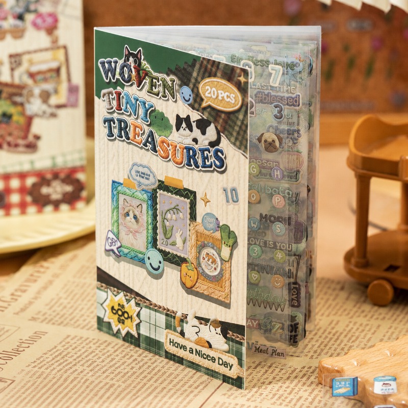 كتاب ملصقات محاكاة التطريز، مو - مراجعة Embroidery Journal Book وسعره