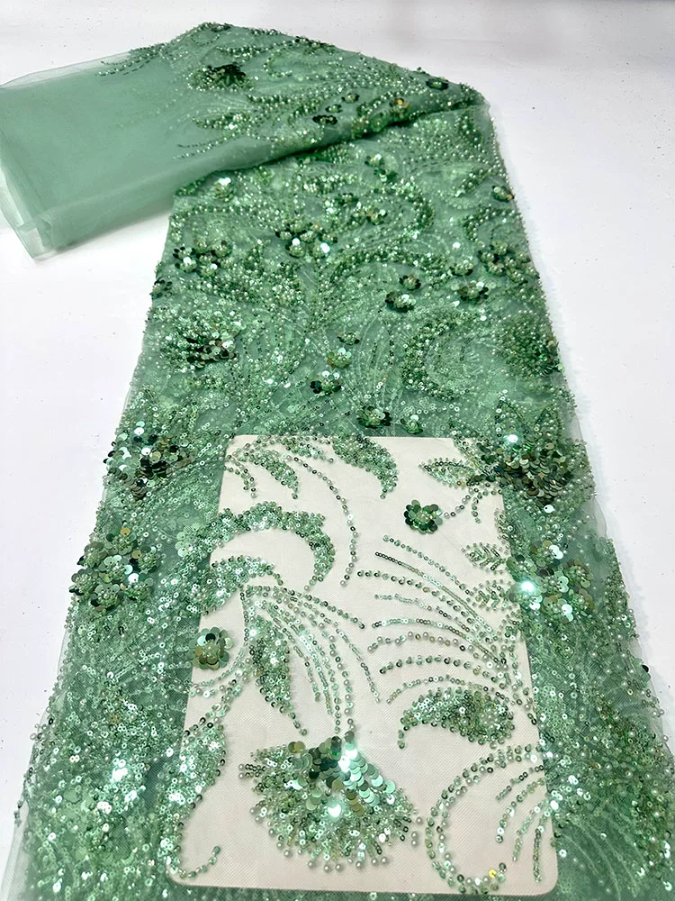 1 ياردة قماش دانتيل مصمم للصنا - مراجعة Embroidery Beads وسعره