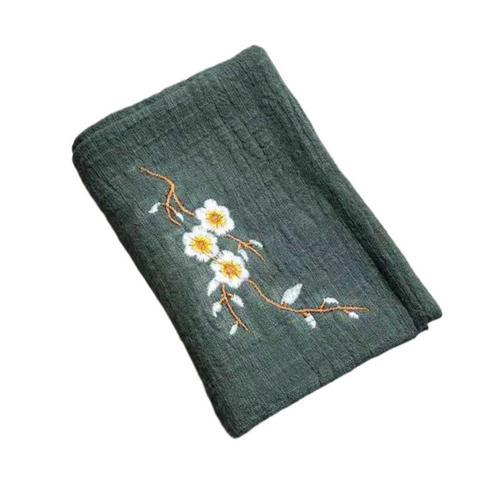 منشفة شاي قطنية متينة مطرزة سه - مراجعة Embroidery Towel وسعره