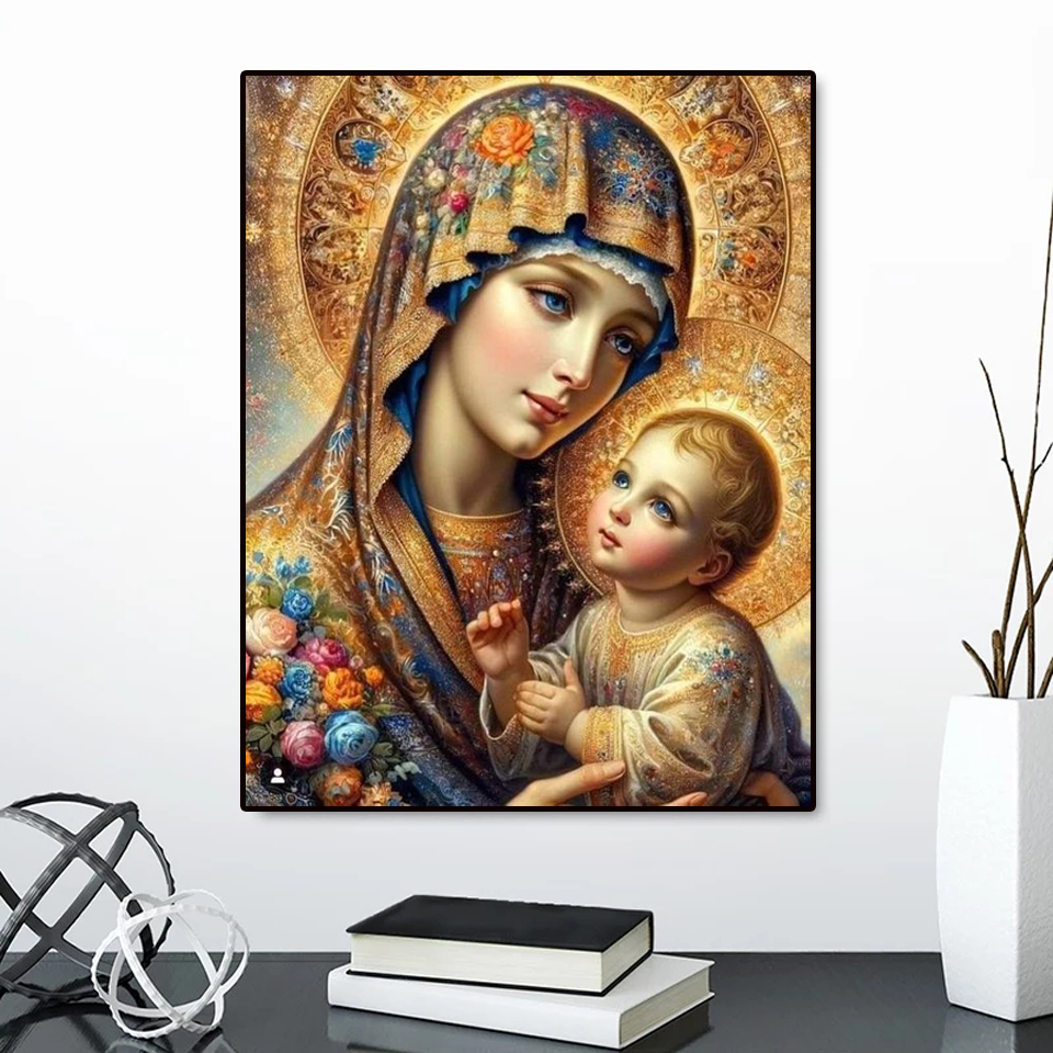 لوحة فسيفساء بدون إطار، تطريز  - مراجعة Embroidery Icon وسعره